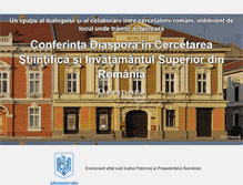 Tablet Screenshot of diaspora-stiintifica.ro